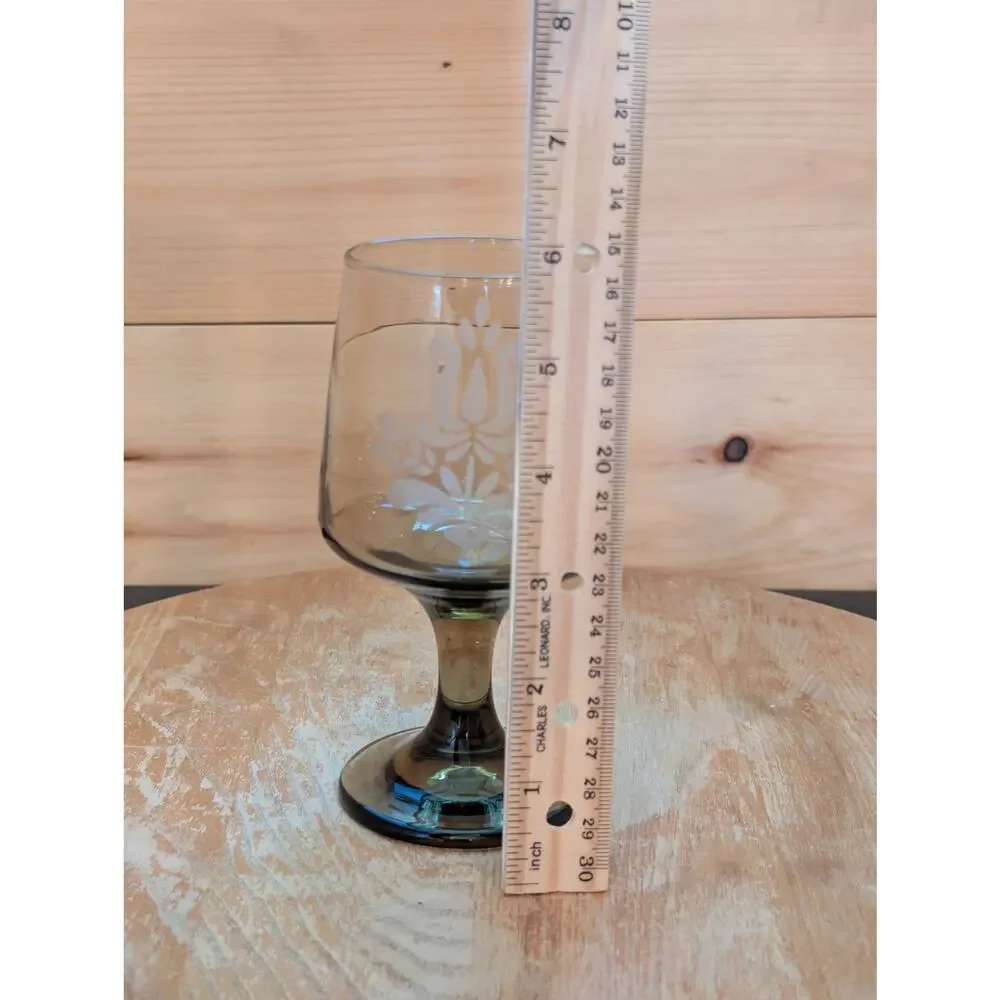Vintage Pfaltzgraff Village Goblet Replacement Glass - Brown - 6